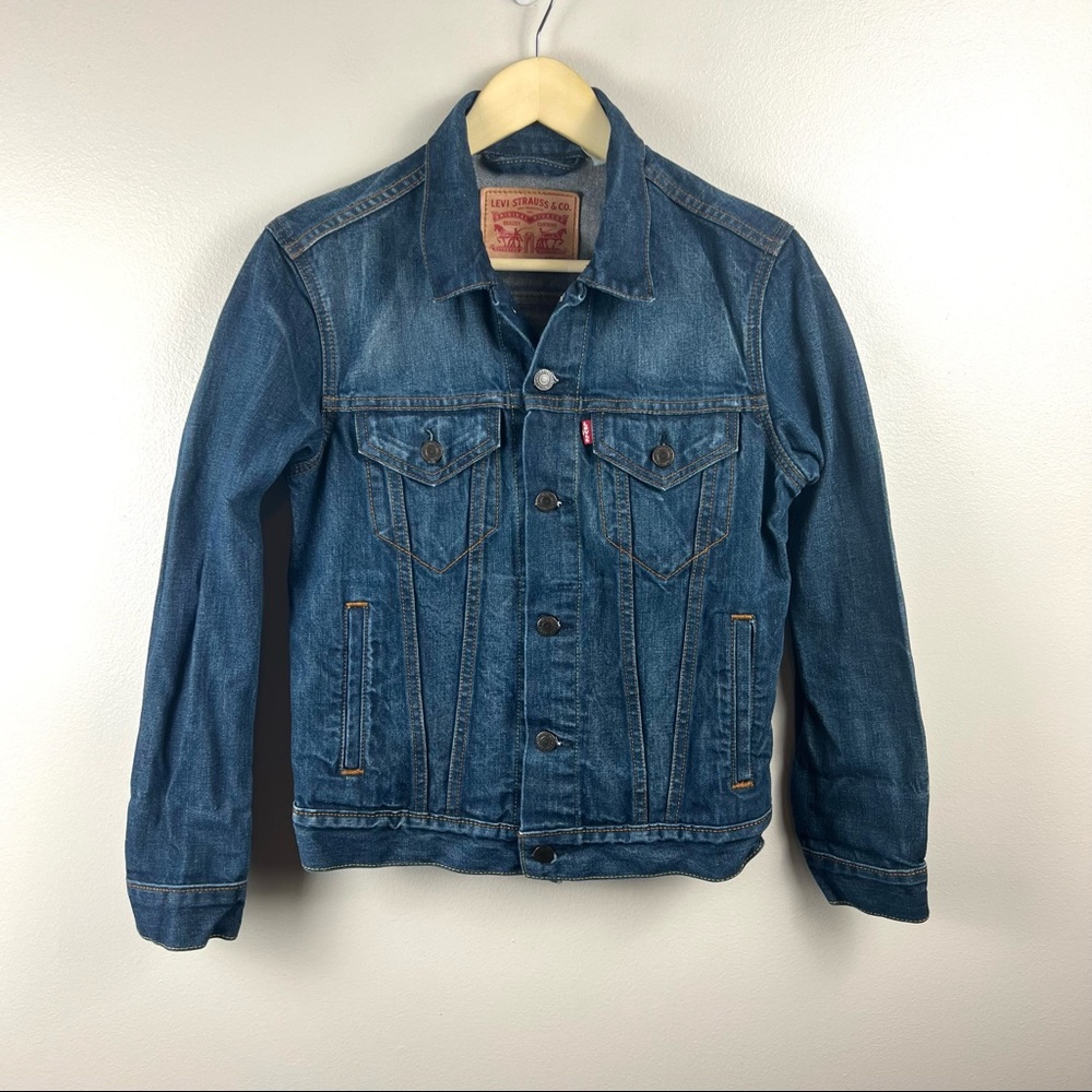 Levi’s Womens Denim Trucker Jacket Size XS Fall Spring Layer Casual Classic Jean